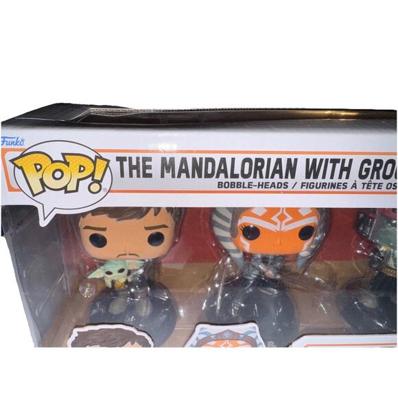 Funko POP! Star Wars - The Mandalorian Ahsoka Boba Fett Fennec 4-Pack Exclusive - Picture 4 of 13